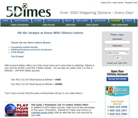5Dimes Lotto Review .